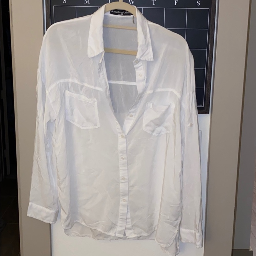 White collared shirt